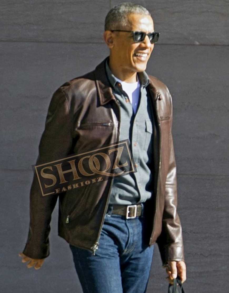 President Barack Obama Leather Jacket